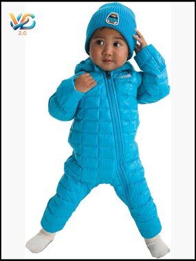 Baby ThermoBall One-Piece Insulated Snowsuit Hood Mittens Recycled Polyester